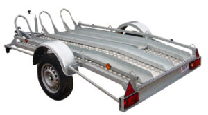 Porte moto franc trailers vue de côté
