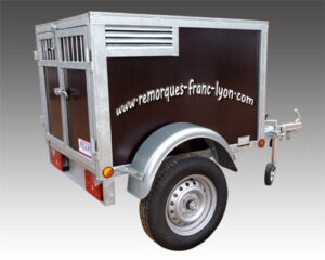 Remorque transport pour 2 chiens franc trailers