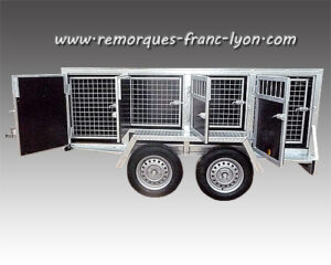 Remorque transport pour 8 chiens franc trailers