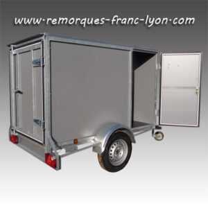 Fourgon franc trailers 220 simple essieu porte de visite